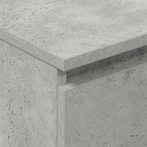 Συρταριέρα Γκρι Σκυροδέματος 60x35x98,5 εκ. Επεξεργασμένο Ξύλο
