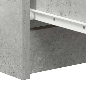 Συρταριέρα Γκρι Σκυροδέματος 60x35x98,5 εκ. Επεξεργασμένο Ξύλο