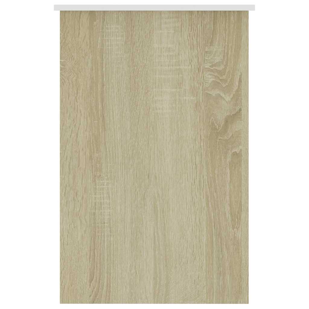 Γραφείο Λευκό / Sonoma Δρυς 100 x 50 x 76 εκ. από Μοριοσανίδα