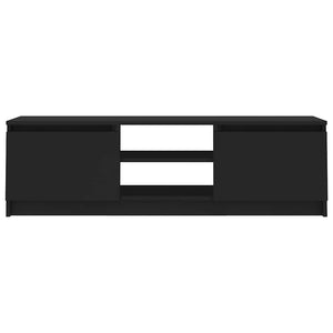 Έπιπλο Τηλεόρασης Μαύρο 120 x 30 x 35,5 εκ. από Μοριοσανίδα