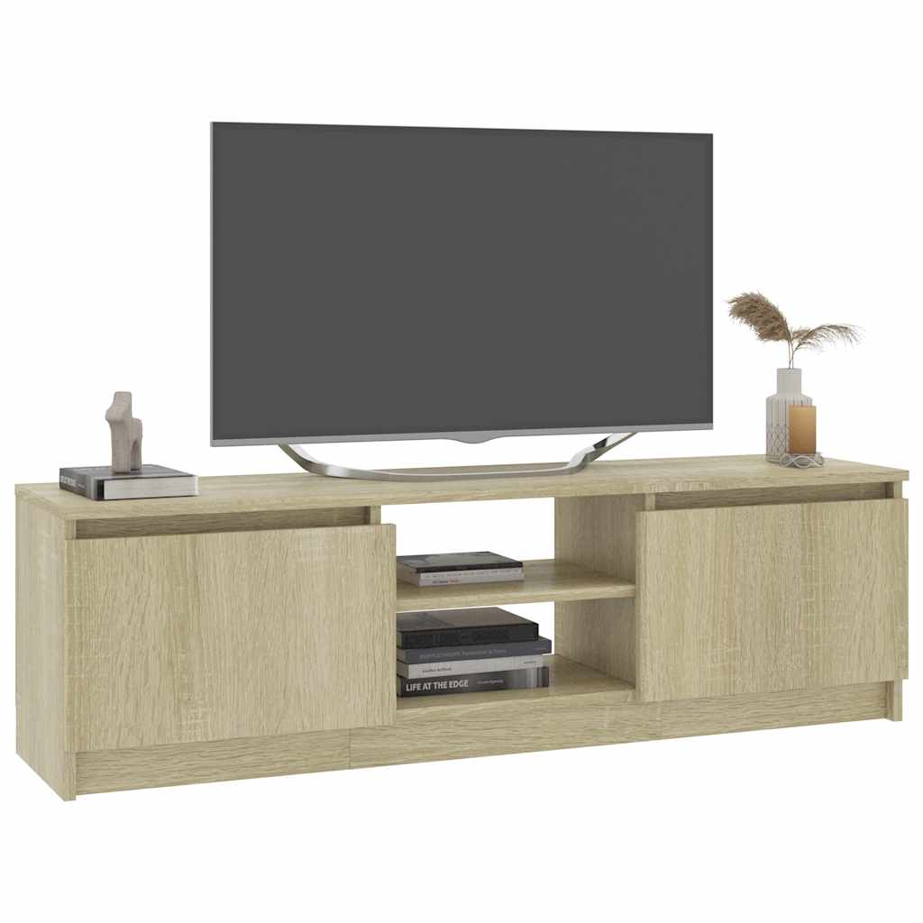 Έπιπλο Τηλεόρασης Sonoma Δρυς 120x30x35,5 εκ. από Επεξ. Ξύλο