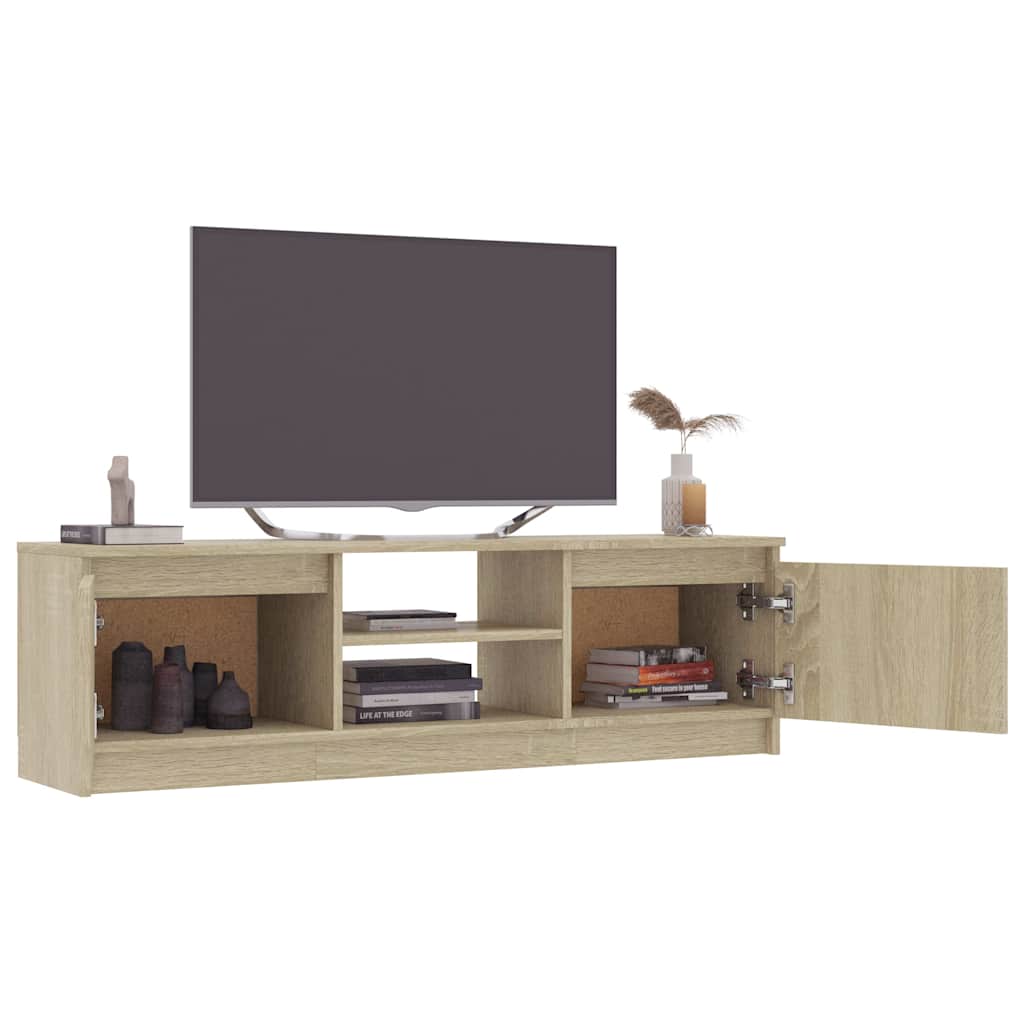 Έπιπλο Τηλεόρασης Sonoma Δρυς 120x30x35,5 εκ. από Επεξ. Ξύλο