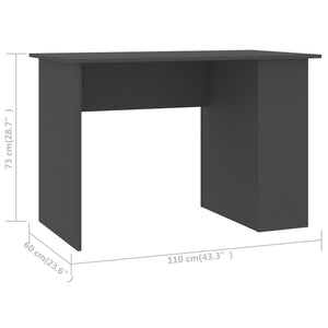 Γραφείο Γκρι 110 x 60 x 73 εκ. από Μοριοσανίδα