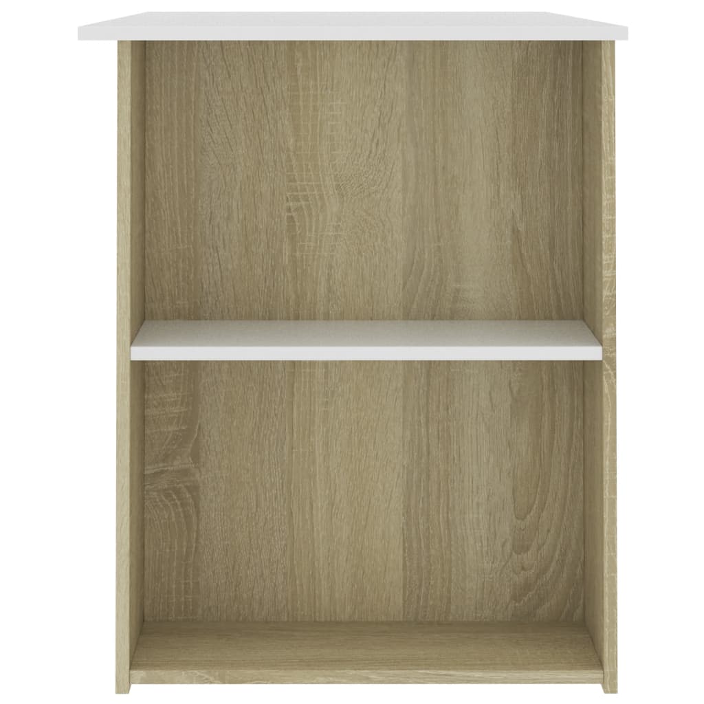 Γραφείο Λευκό / Sonoma Δρυς 110 x 60 x 73 εκ. από Μοριοσανίδα