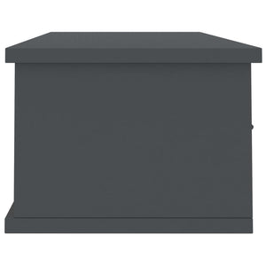 Ράφι Τοίχου με Συρτάρια Γκρι 88 x 26 x 18,5 εκ. από Επεξ. Ξύλο