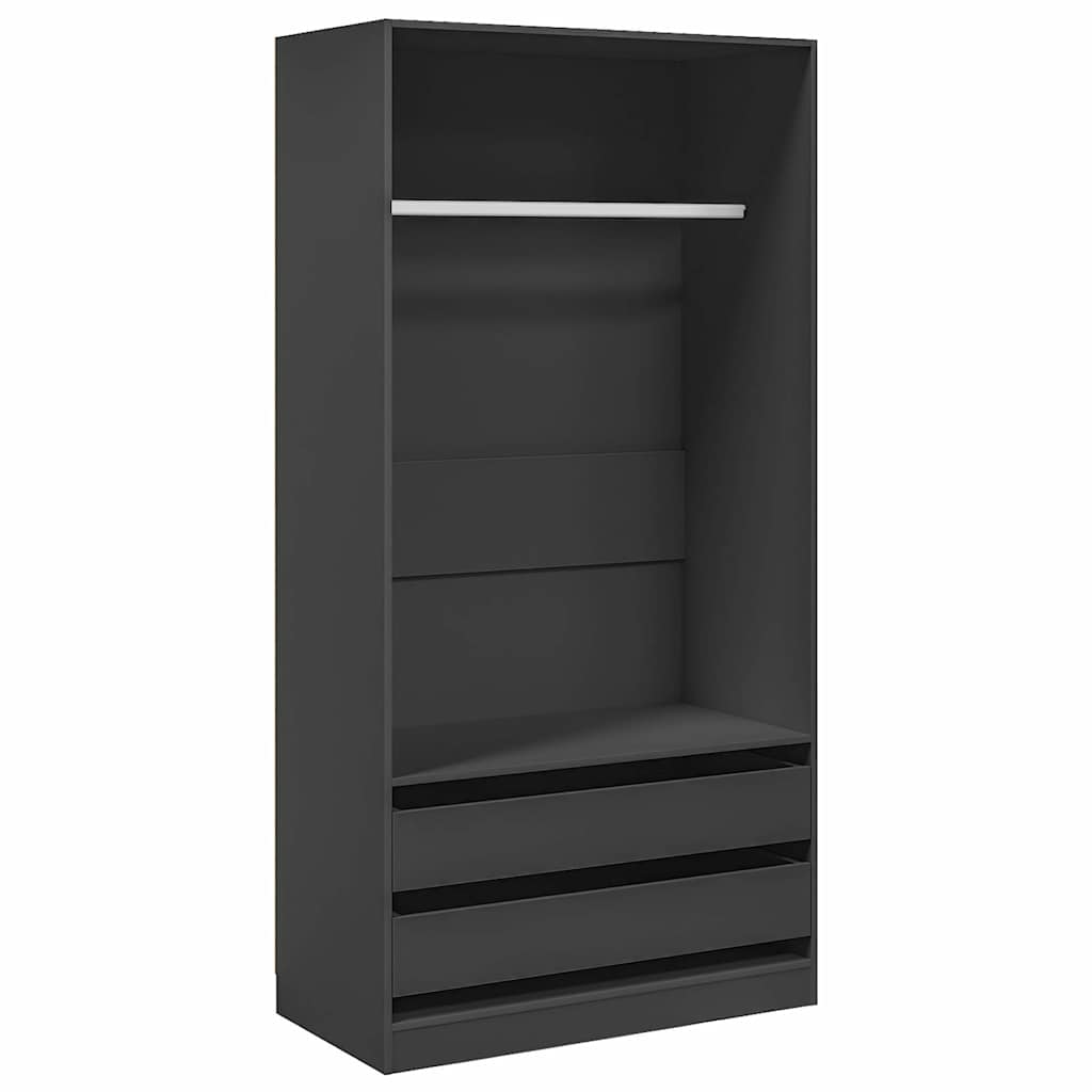 Ντουλάπα Γκρι 100 x 50 x 200 εκ. από Μοριοσανίδα