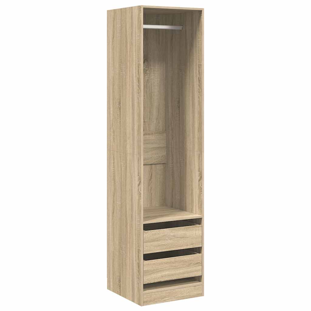 Ντουλάπα με Συρτάρια Sonoma Δρυς 50 x 50 x 200 εκ. Επεξ. Ξύλο