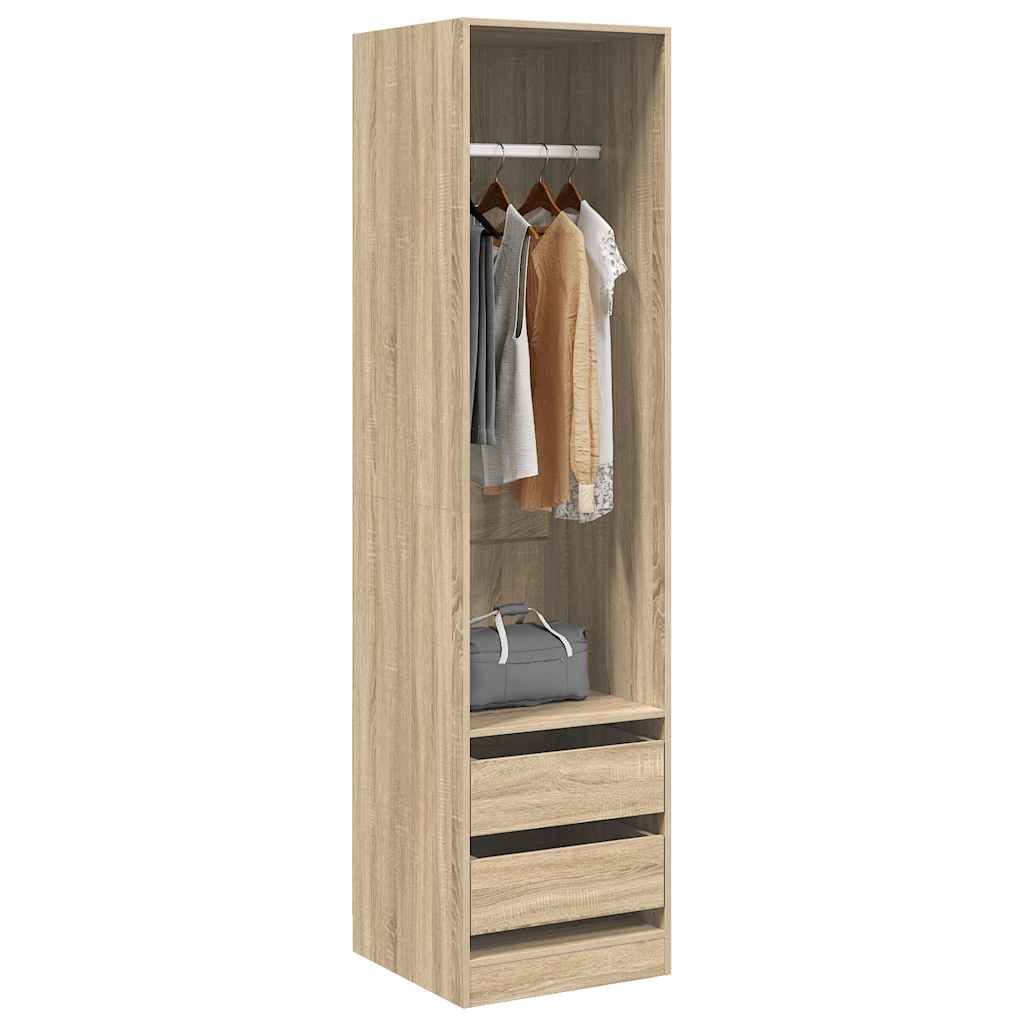 Ντουλάπα με Συρτάρια Sonoma Δρυς 50 x 50 x 200 εκ. Επεξ. Ξύλο