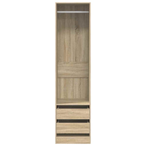 Ντουλάπα με Συρτάρια Sonoma Δρυς 50 x 50 x 200 εκ. Επεξ. Ξύλο