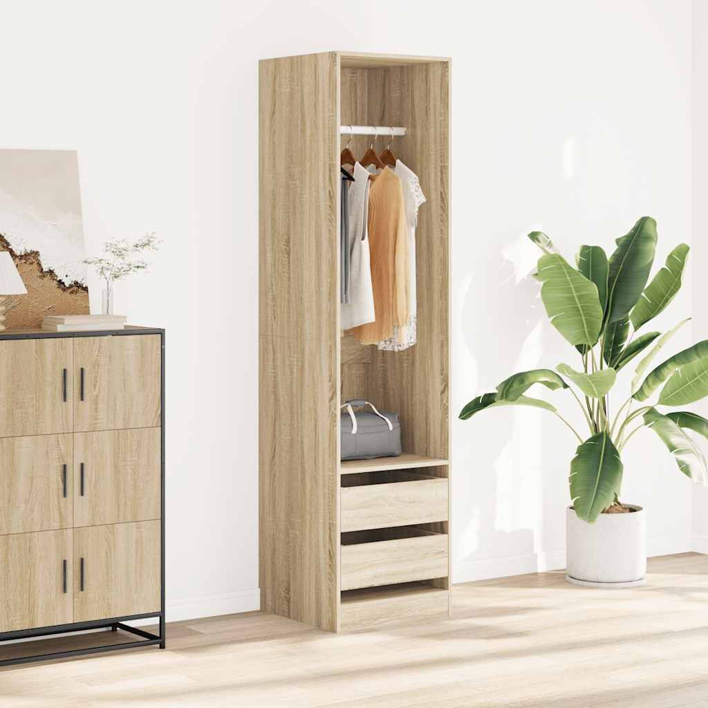 Ντουλάπα με Συρτάρια Sonoma Δρυς 50 x 50 x 200 εκ. Επεξ. Ξύλο