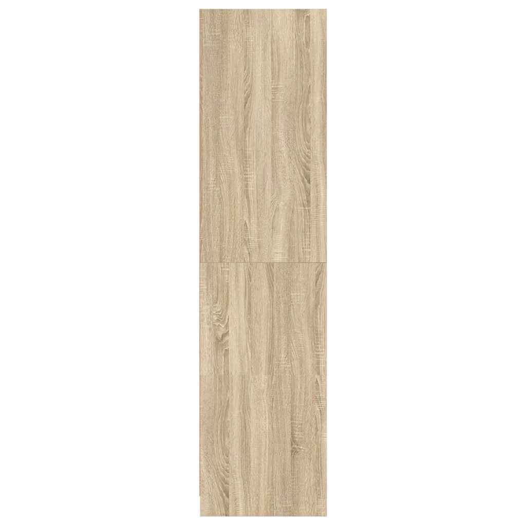 Ντουλάπα με Συρτάρια Λευκή / Sonoma 50x50x200 εκ. Μοριοσανίδα