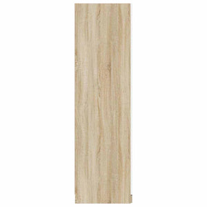 Ντουλάπα Λευκή / Sonoma Δρυς 80 x 52 x 180 εκ. από Μοριοσανίδα - Pakobazaar