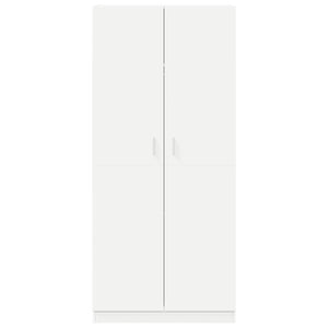 Ντουλάπα Λευκή 90 x 52 x 200 εκ. από Επεξ. Ξύλο