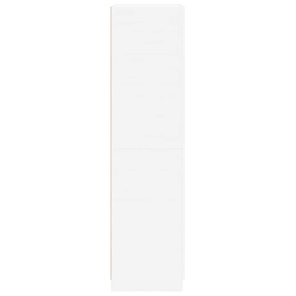 Ντουλάπα Λευκή 90 x 52 x 200 εκ. από Επεξ. Ξύλο