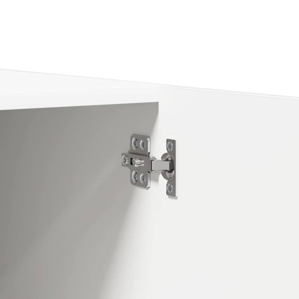 Ντουλάπα Λευκή 90 x 52 x 200 εκ. από Επεξ. Ξύλο