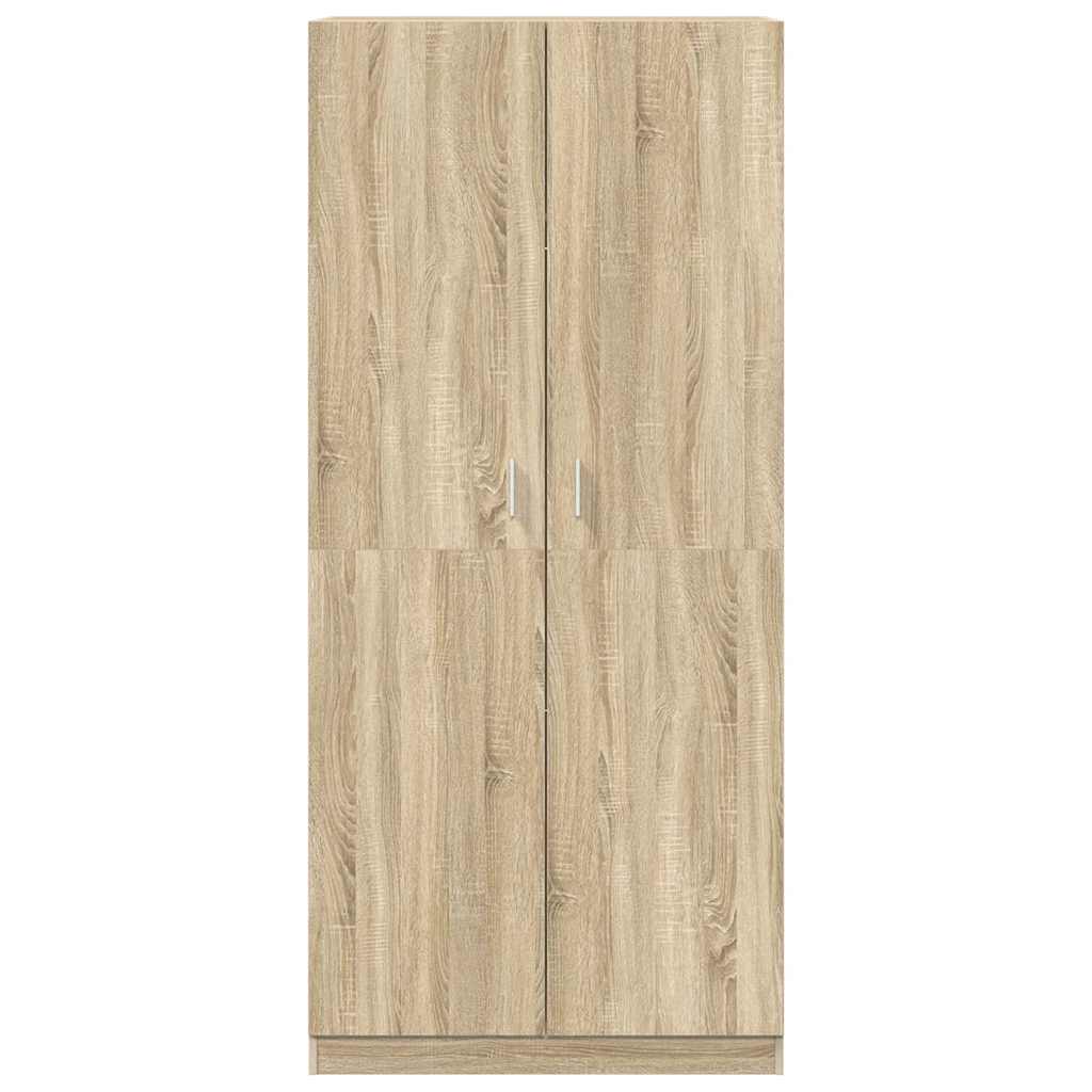 Ντουλάπα Χρώμα Sonoma Δρυς 90 x 52 x 200 εκ. από Επεξ. Ξύλο - Pakobazaar