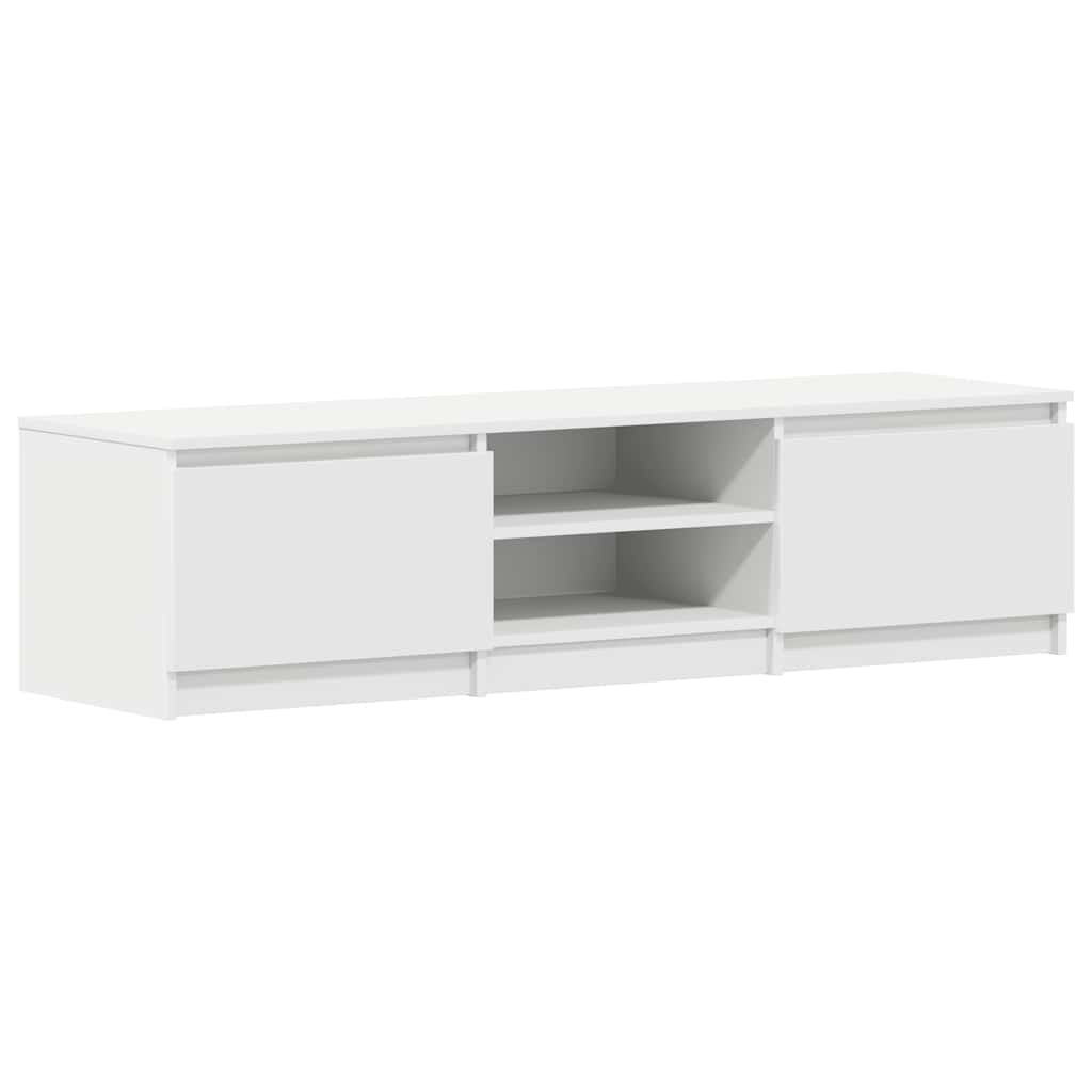 Έπιπλο Τηλεόρασης Λευκό 140 x 40 x 35,5 εκ. από Επεξ. Ξύλο