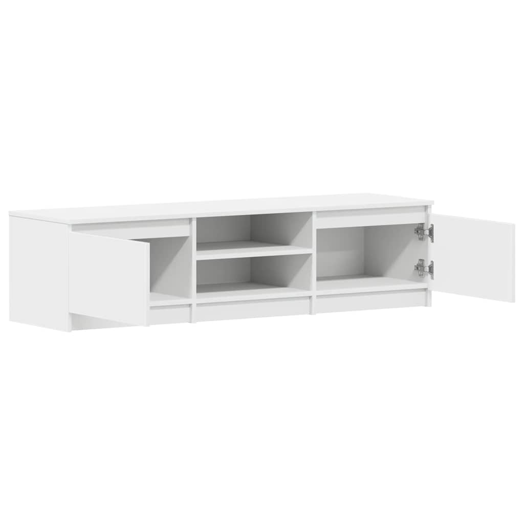 Έπιπλο Τηλεόρασης Λευκό 140 x 40 x 35,5 εκ. από Επεξ. Ξύλο