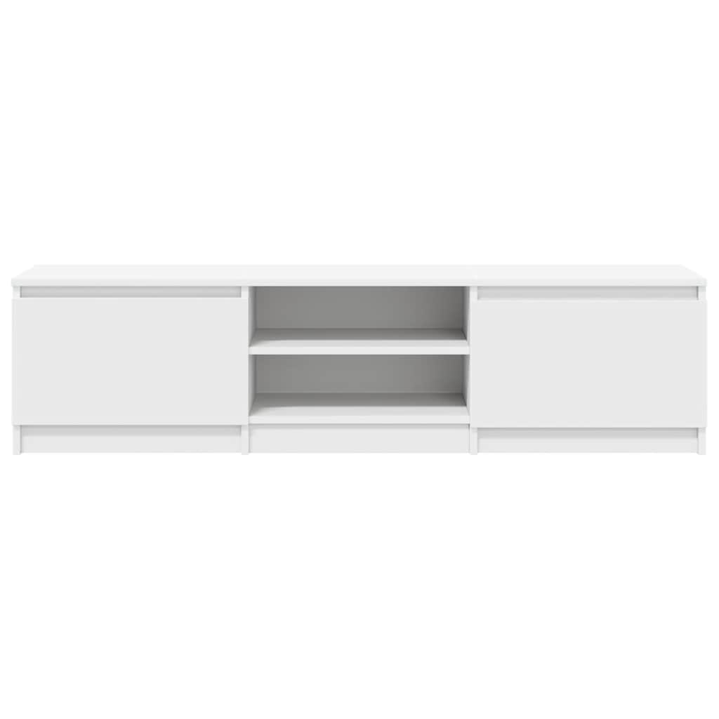 Έπιπλο Τηλεόρασης Λευκό 140 x 40 x 35,5 εκ. από Επεξ. Ξύλο