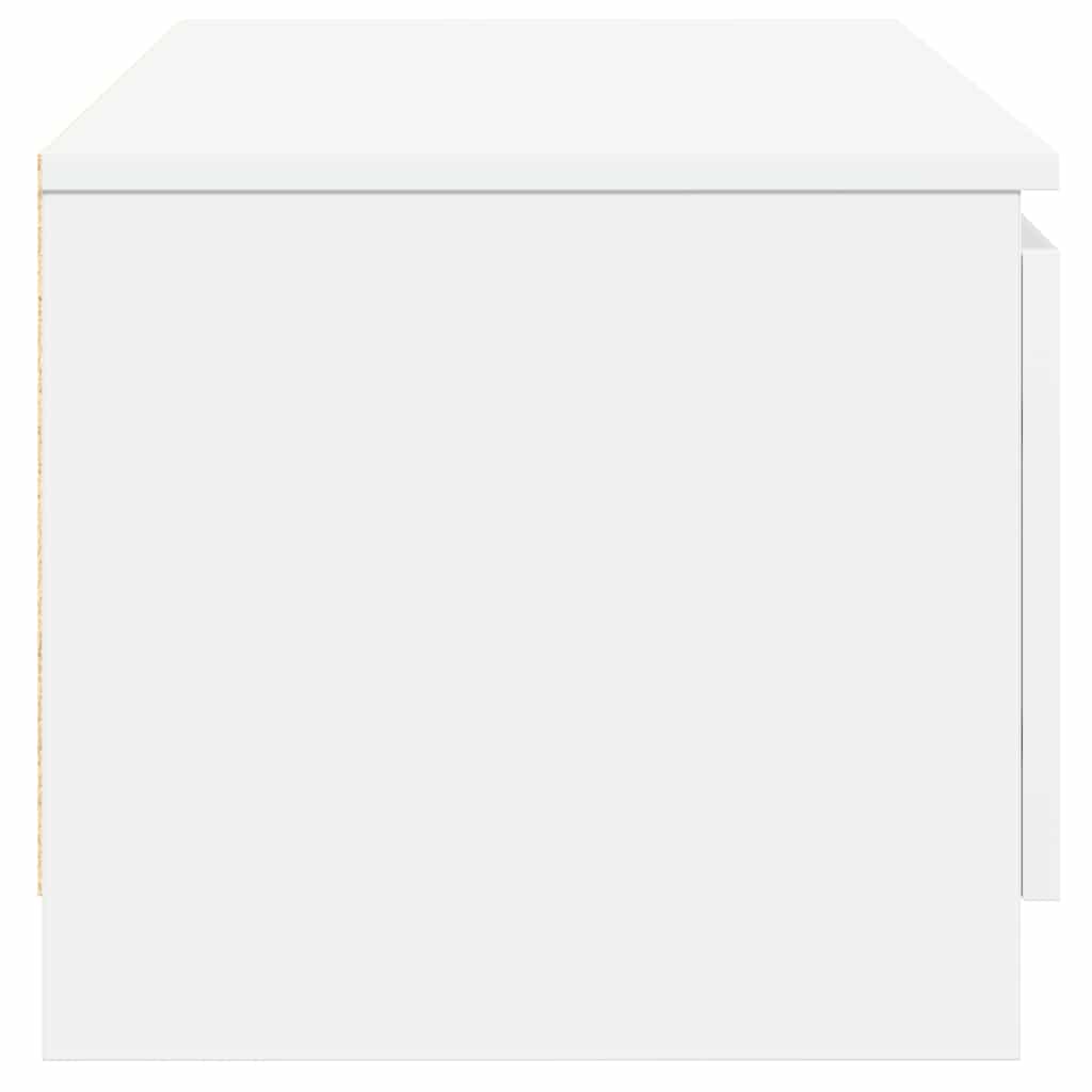 Έπιπλο Τηλεόρασης Λευκό 140 x 40 x 35,5 εκ. από Επεξ. Ξύλο