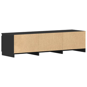 Έπιπλο Τηλεόρασης Μαύρο 140 x 40 x 35,5 εκ. από Επεξ. Ξύλο - Pakobazaar