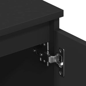 Έπιπλο Τηλεόρασης Μαύρο 140 x 40 x 35,5 εκ. από Επεξ. Ξύλο - Pakobazaar