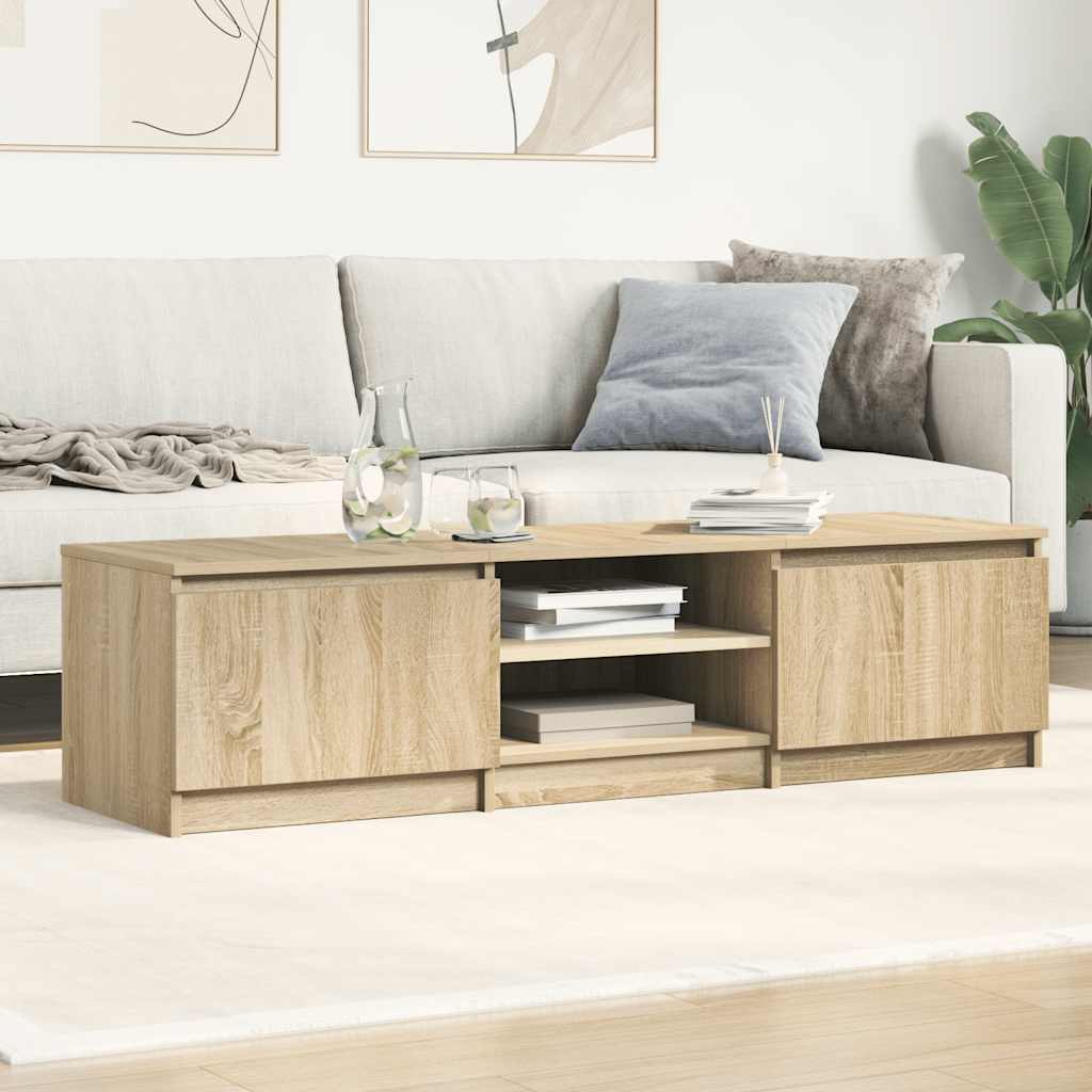 Έπιπλο Τηλεόρασης Sonoma Δρυς 140x40x35,5 εκ. από Επεξ. Ξύλο