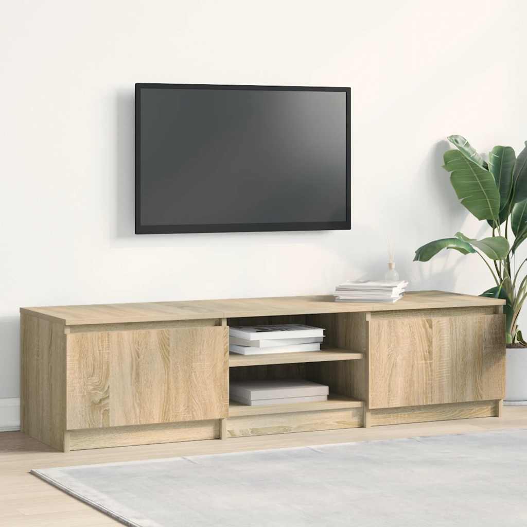 Έπιπλο Τηλεόρασης Sonoma Δρυς 140x40x35,5 εκ. από Επεξ. Ξύλο