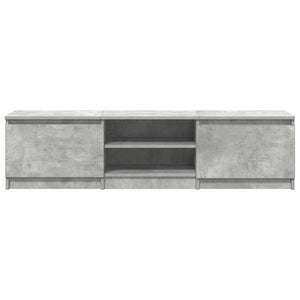 Έπιπλο Τηλεόρασης Γκρι Σκυροδέματος 140x40x35,5 εκ. Επεξ. Ξύλο
