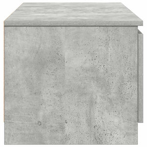 Έπιπλο Τηλεόρασης Γκρι Σκυροδέματος 140x40x35,5 εκ. Επεξ. Ξύλο