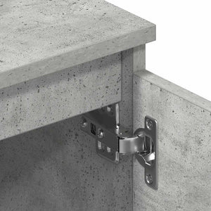 Έπιπλο Τηλεόρασης Γκρι Σκυροδέματος 140x40x35,5 εκ. Επεξ. Ξύλο