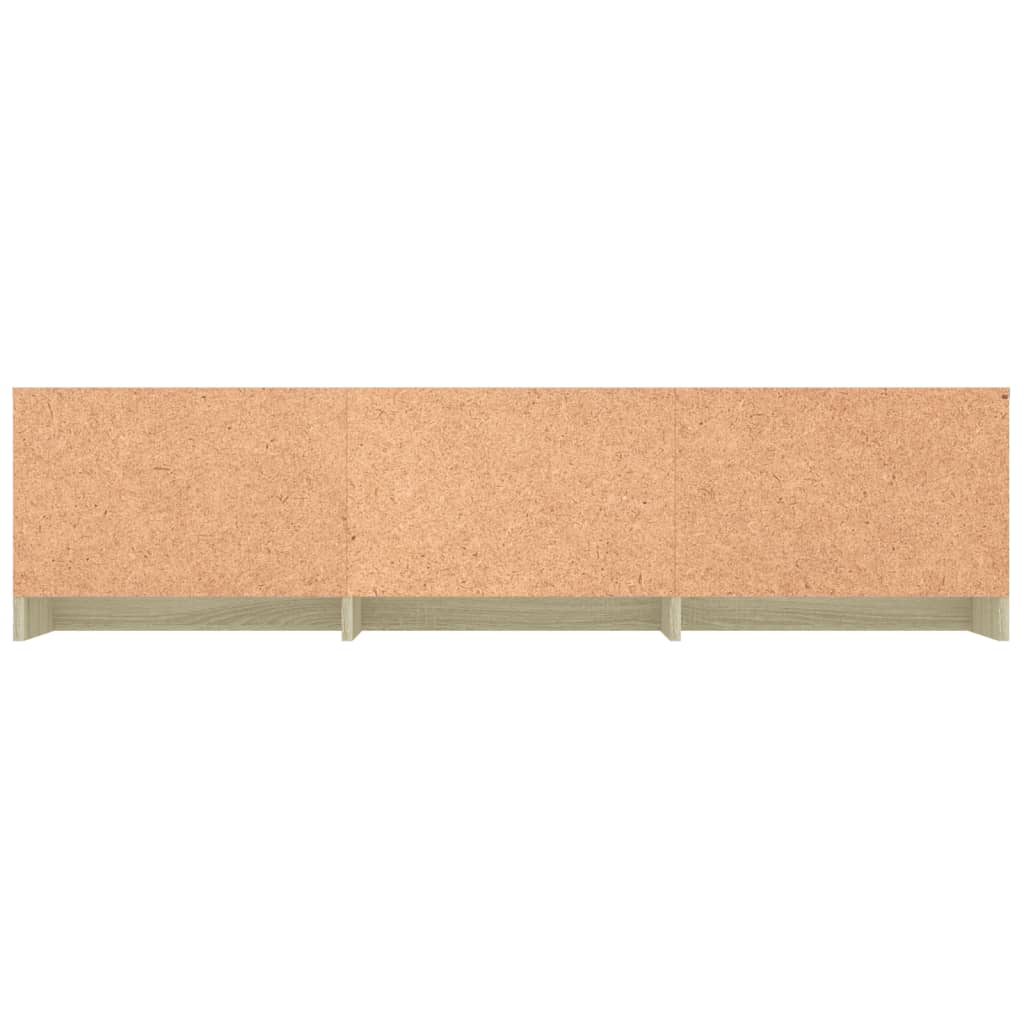 Έπιπλο Τηλεόρασης Λευκό/Sonoma Δρυς 140x40x35,5 εκ. Επεξ. Ξύλο