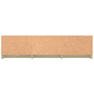 Έπιπλο Τηλεόρασης Λευκό/Sonoma Δρυς 140x40x35,5 εκ. Επεξ. Ξύλο