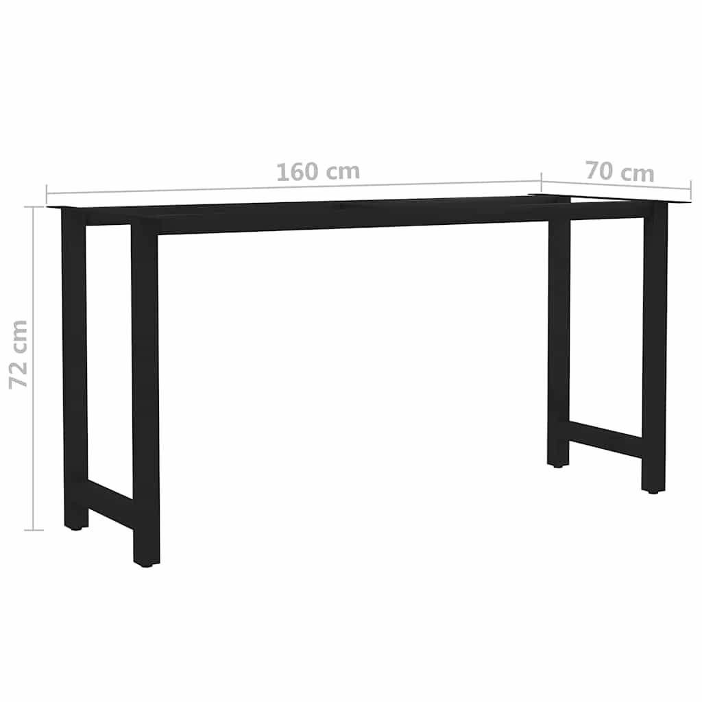 Βάση Τραπεζιού με Πόδια σε Σχήμα «H» 160 x 70 x 72 εκ.