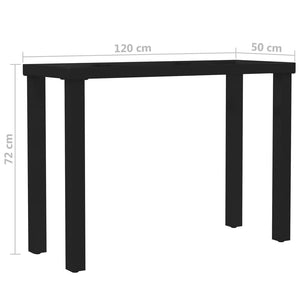Βάση Τραπεζιού με Πόδια σε Σχήμα «I» 120 x 50 x 72 εκ. - Pakobazaar