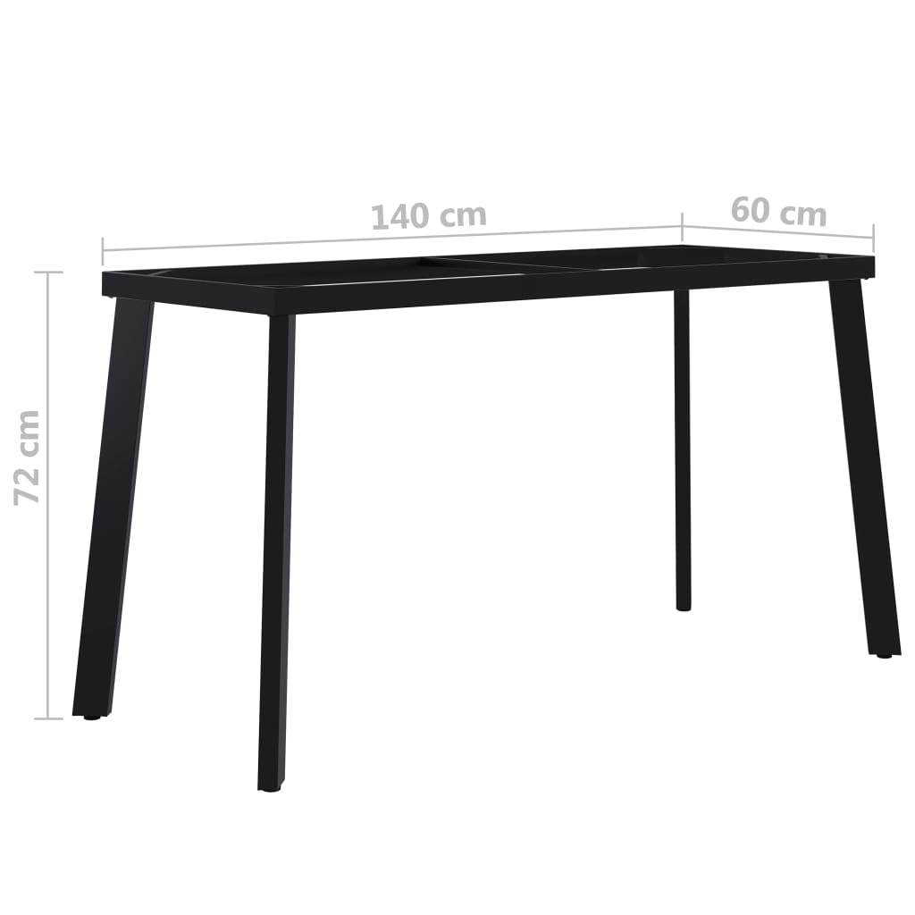 Βάση Τραπεζιού με Πόδια σε Σχήμα «V» 140 x 60 x 72 εκ. - Pakobazaar