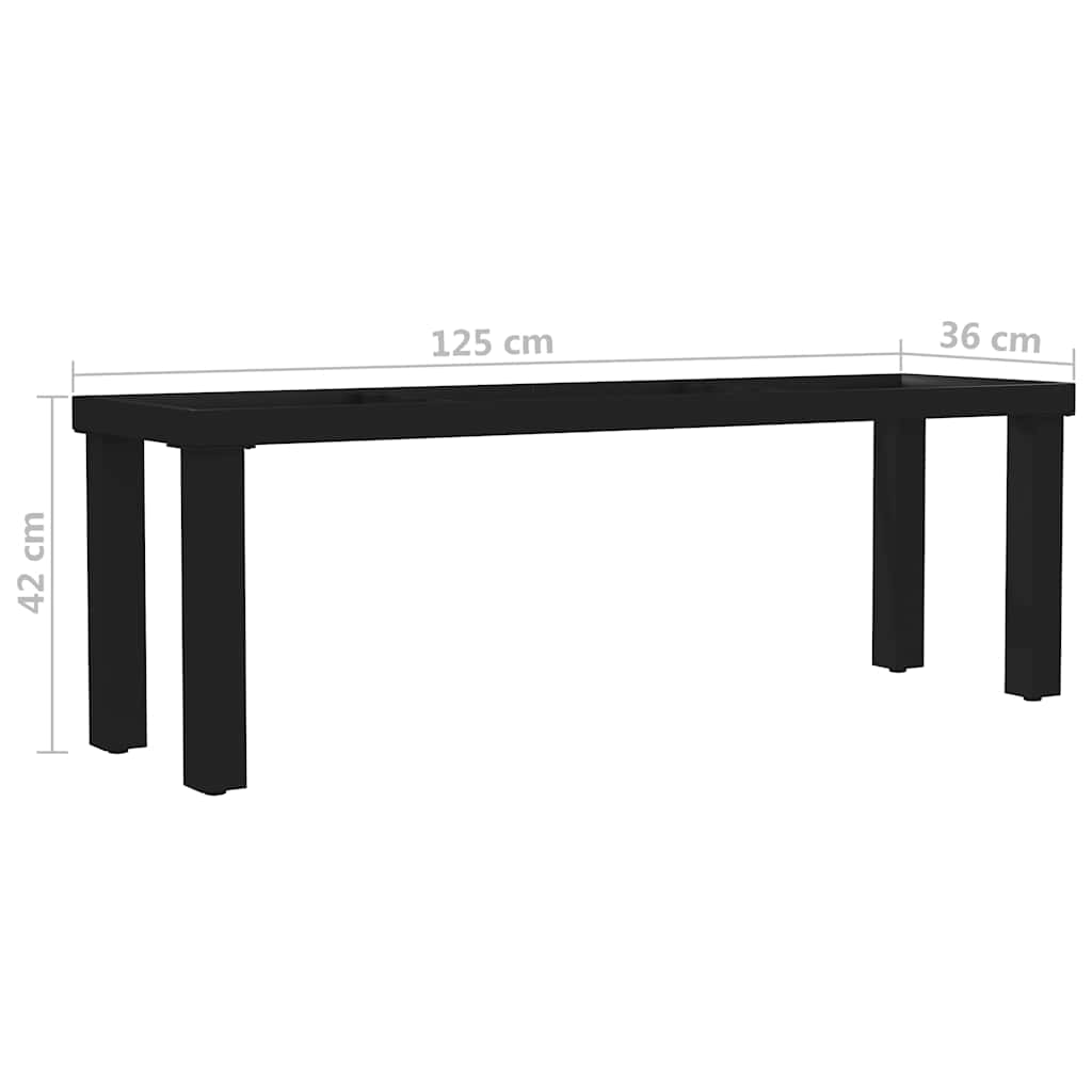 Βάση για Παγκάκι με Πόδια σε Σχήμα «I» 125 x 36 x 42 εκ. - Pakobazaar
