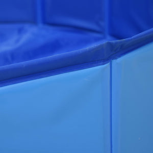 Πισίνα για Σκύλους Πτυσσόμενη Μπλε 160 x 30 εκ. από PVC - PAKOBAZAAR