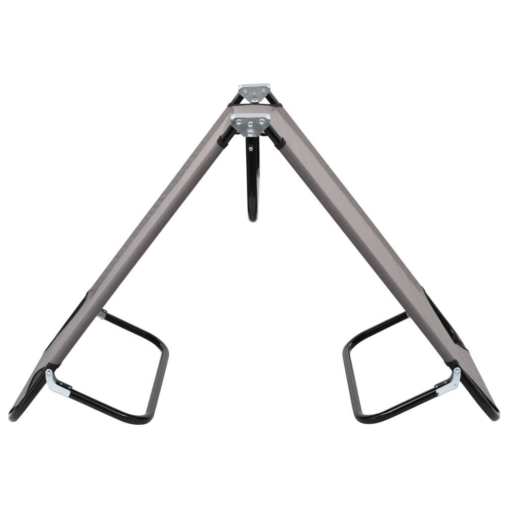 Ξαπλώστρα Πτυσσόμενη Γκρι Ατσάλινη - Pakobazaar