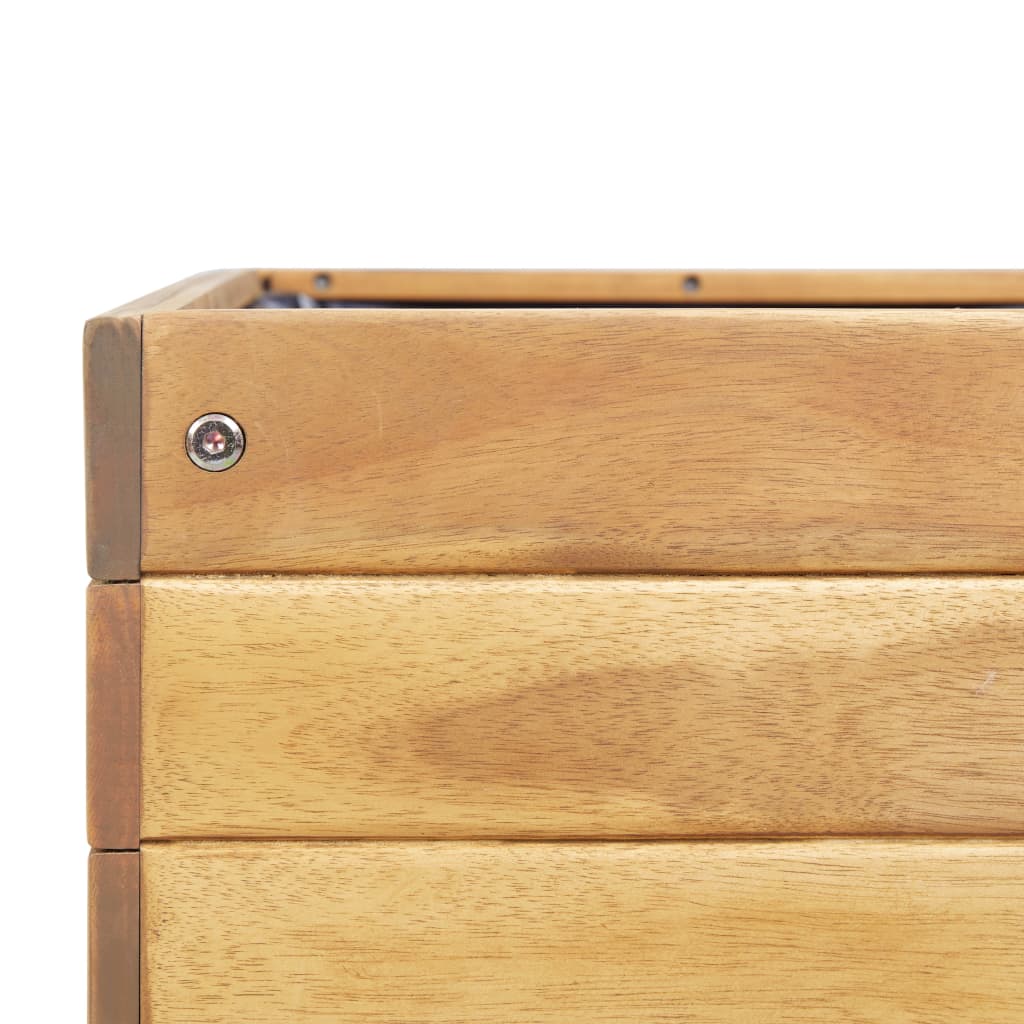 Ζαρντινιέρα Υπερυψωμένη 78,5x58,5x78,5 εκ. Μασίφ Ξύλο Ακακίας