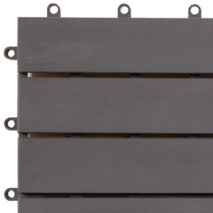 Πλάκα Κατασκευής 10 pcs Γκρι 30 x 30 cm Ξύλο Ακακίας - Pakobazaar