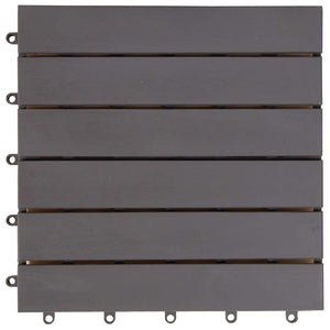 Πλάκα Κατασκευής 10 pcs Γκρι 30 x 30 cm Ξύλο Ακακίας - Pakobazaar