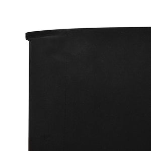 Προστατευτικό Αέρα με 9 Πάνελ Μαύρο 1200 x 160 εκ. Υφασμάτινο - Pakobazaar
