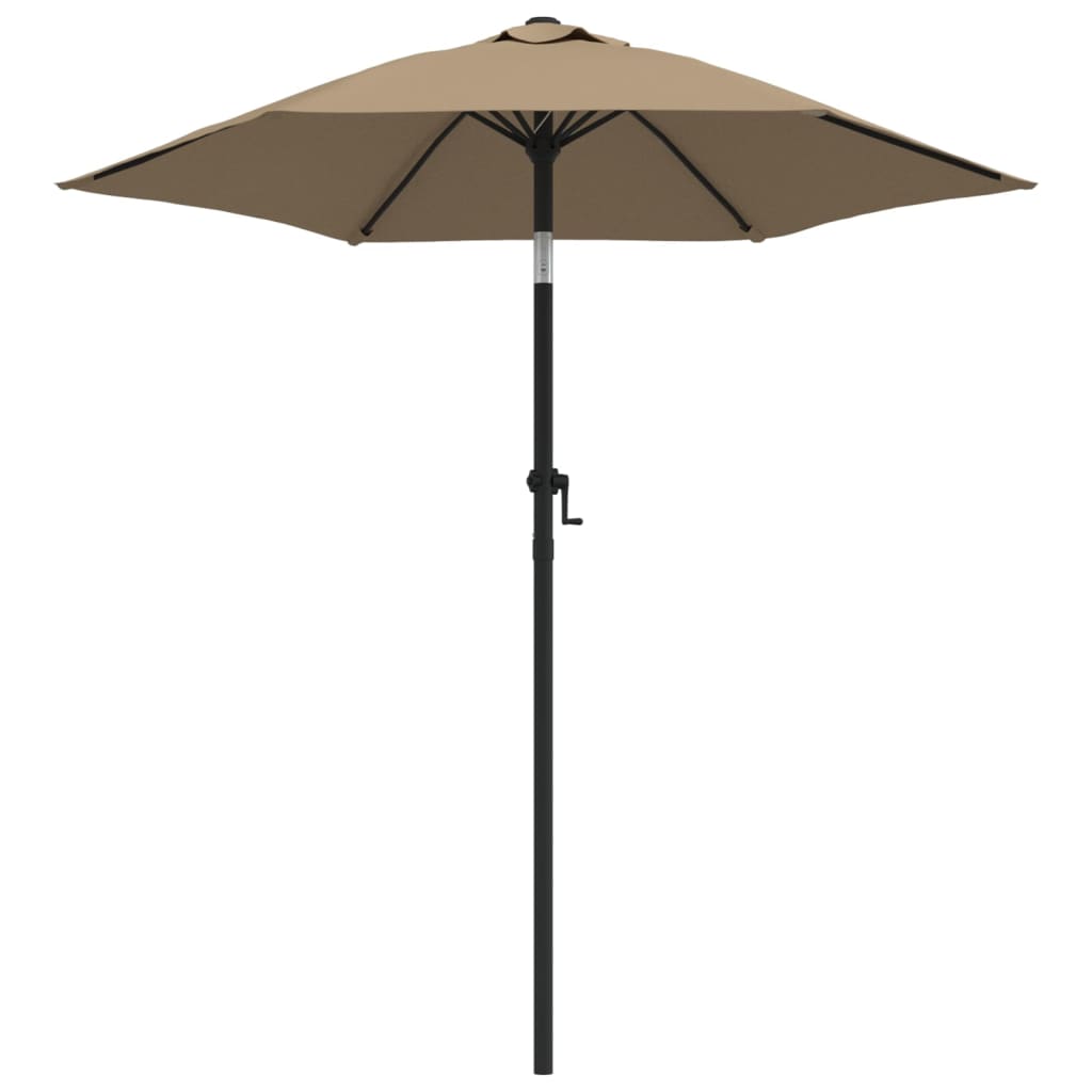 Ομπρέλα Χρώμα Taupe 200 x 224 εκ. Αλουμινίου - Pakobazaar