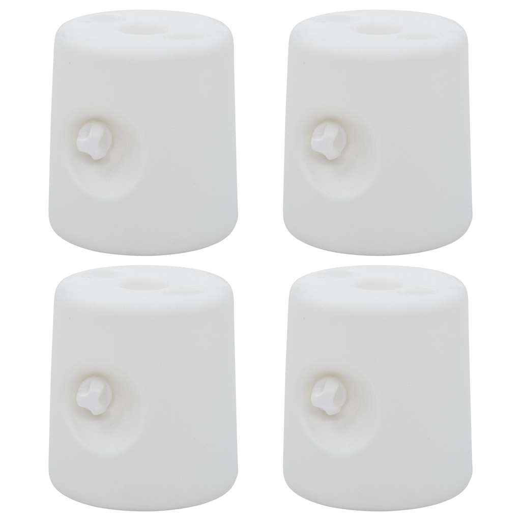 Βαρίδια για Κιόσκι 4 τεμ. Λευκά από Πολυαιθυλένιο