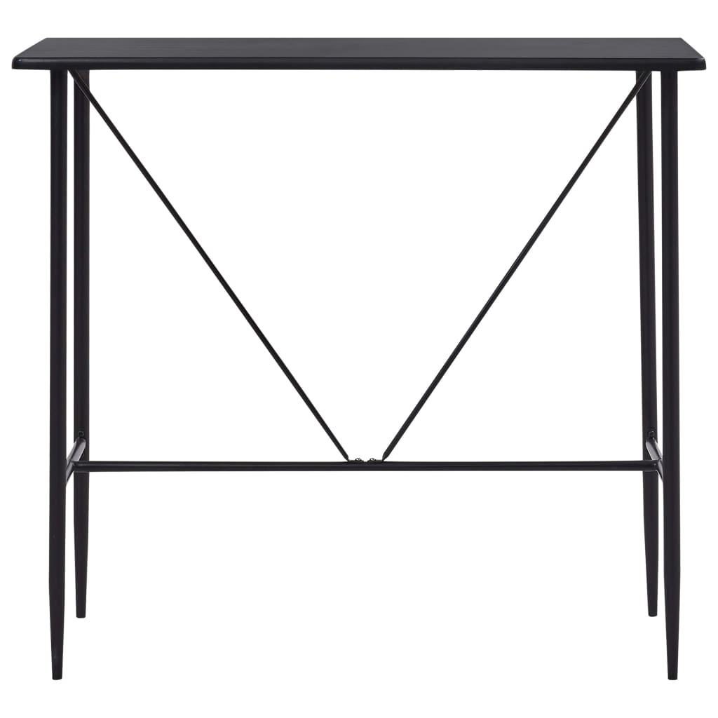 Τραπέζι Μπαρ Μαύρο 120 x 60 x 110 εκ. από MDF - PAKOBAZAAR