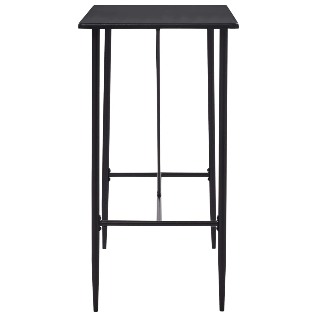 Τραπέζι Μπαρ Μαύρο 120 x 60 x 110 εκ. από MDF - PAKOBAZAAR