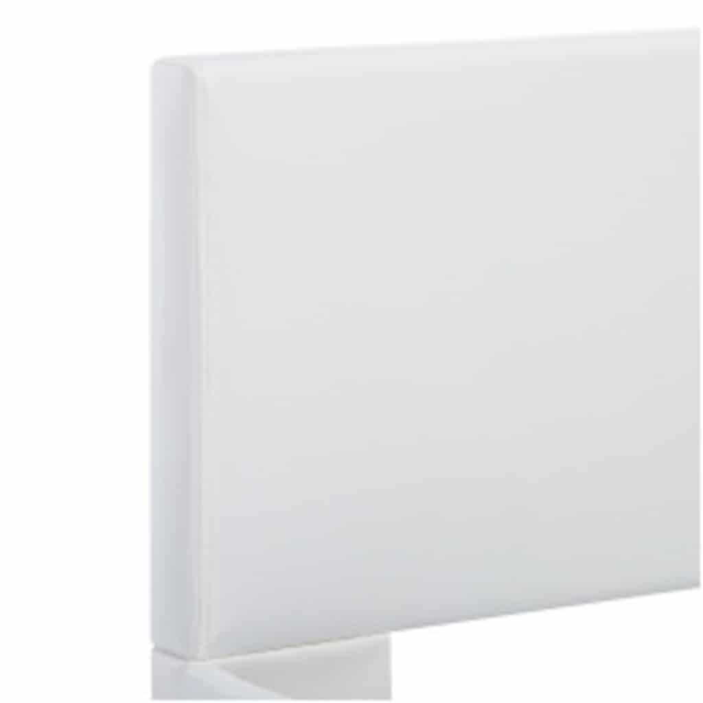 Πλαίσιο Κρεβατιού με LED Λευκό 120x200 εκ. από Συνθετικό Δέρμα