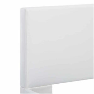 Πλαίσιο Κρεβατιού με LED Λευκό 120x200 εκ. από Συνθετικό Δέρμα
