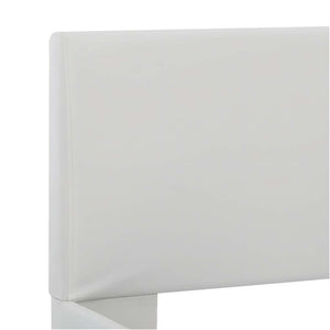 Πλαίσιο Κρεβατιού με LED Λευκό 160x200 εκ. από Συνθετικό Δέρμα - PAKOBAZAAR